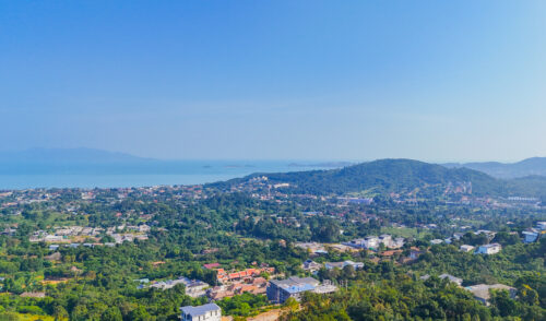 PANORAMIC SEA AND MOUNTAIN VIEWS LAND IN BOPHUT